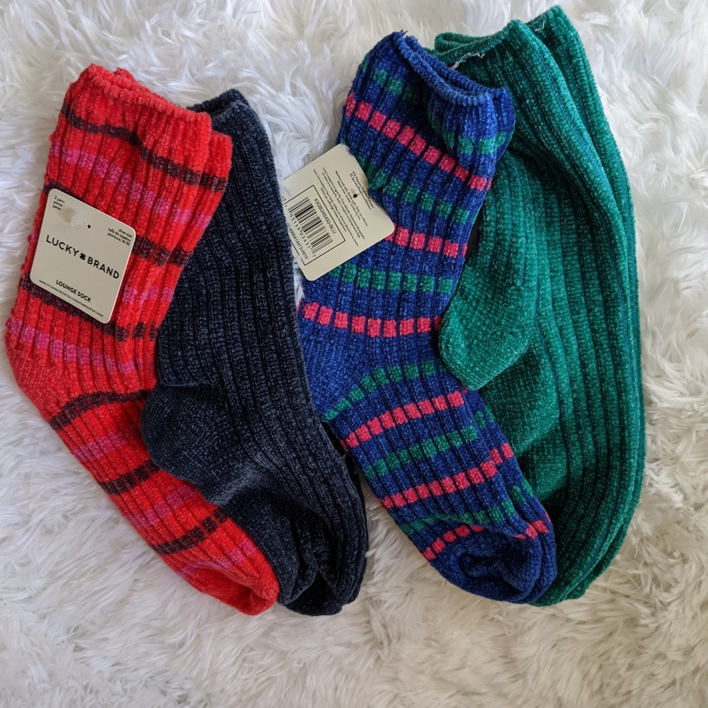 Lucky Brand (2) 2- Pack Super Soft Lounge Socks